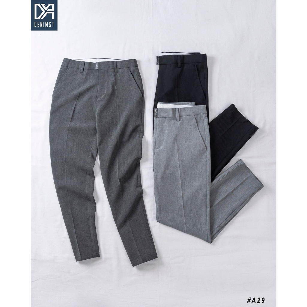 Quần Âu Nam DENIMST A29 Chất Cotton Co Dãn Dáng Baggy