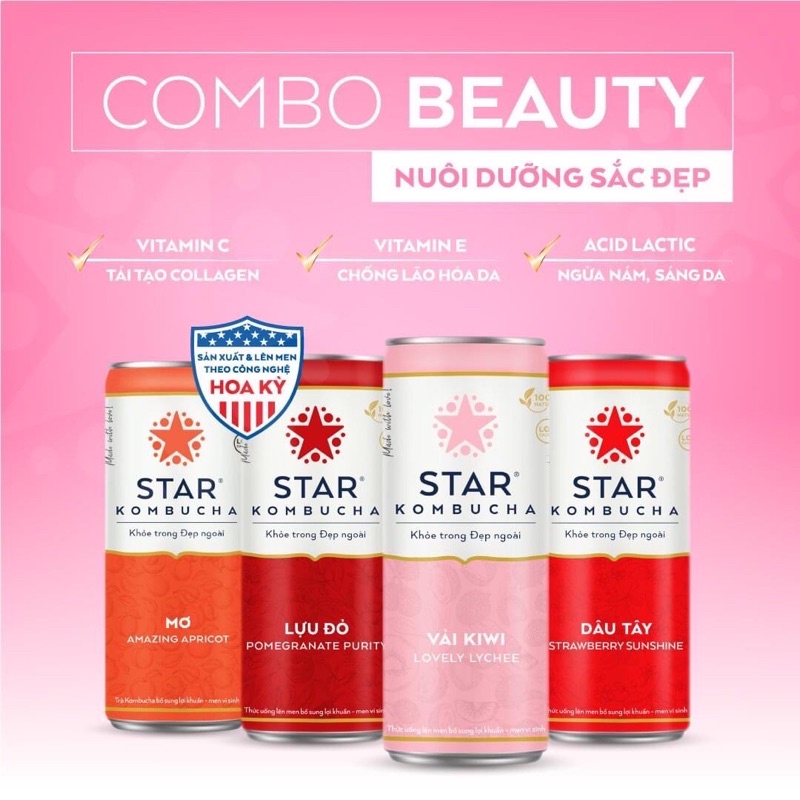 [FREESHIP] Trà Star Kombucha 250ml