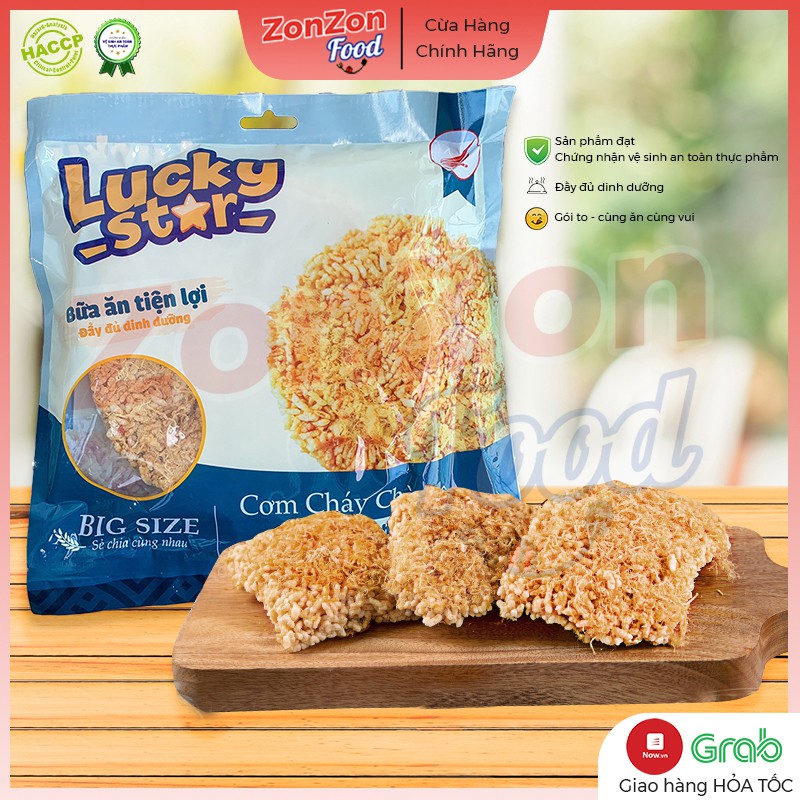 Cơm cháy chà bông truyền thống Lucky Star 150g đậm vị thơm ngon đồ ăn vặt ZonZon