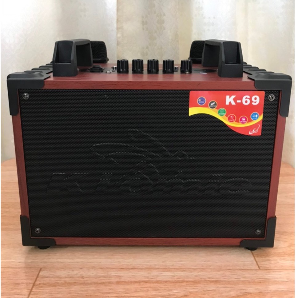 [ Tặng 2 micro không dây ] - Kiomic K69 - Loa kéo karaoke mini mới nhất 2020