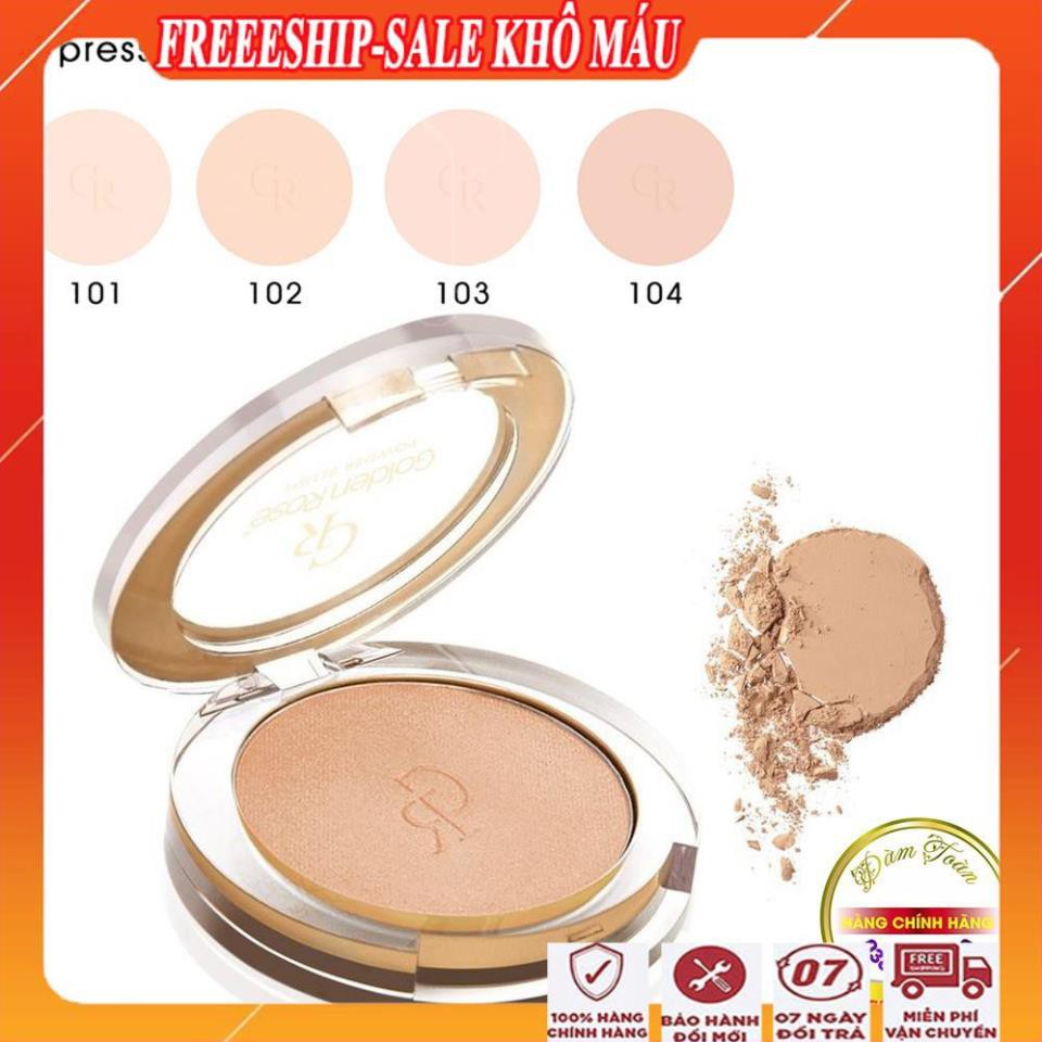 [FreeShip - MUA 1 TẶNG 1] Phấn phủ kiềm dầu cao cấp, che khuyết điểm siêu mịn/Phấn phủ pressed powder golden rose