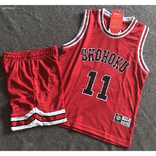 Bộ Đồng Phục Bóng Rổ Sát Nách Phong Cách Slam Dunk Cá Tính Cho Bé Áo Bóng Rổ Số 11 1 Năng Động Thời Trang