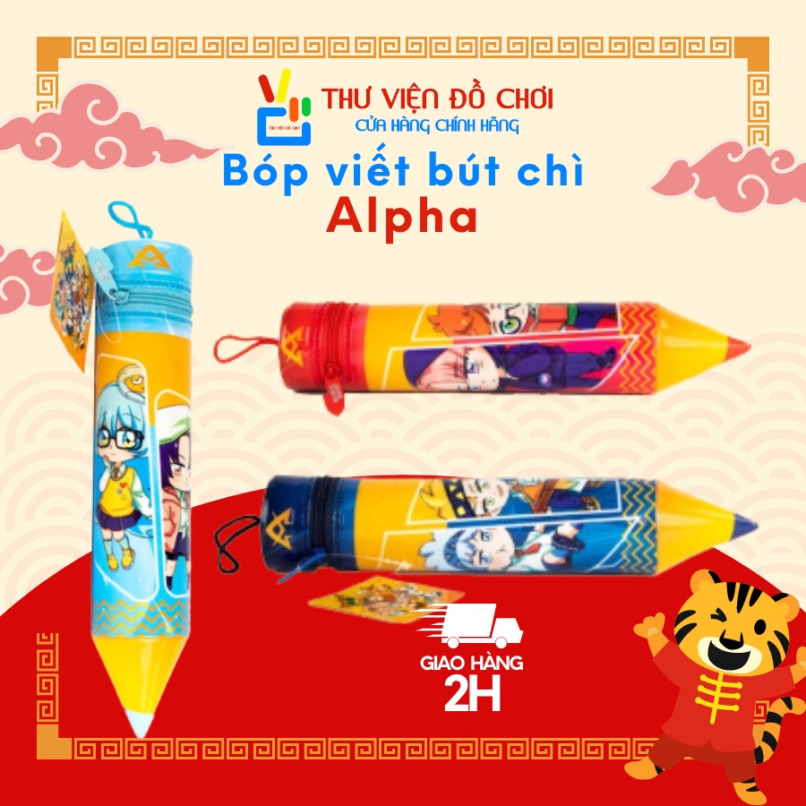 [CHÍNH HÃNG] Túi bút sắc màu Học viện Alpha HOOHOO HAHA! - Thư Viện Đồ Chơi