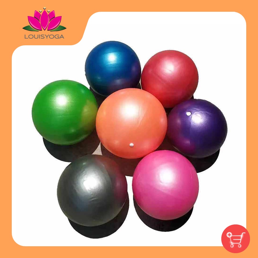 Bóng tập yoga trơn loại nhỏ 25cm 8 màu sắc