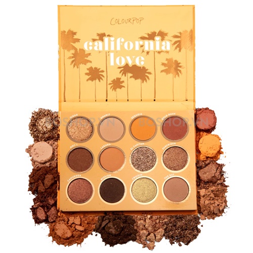 Bảng phấn mắt Colourpop California Love 12 ô màu chống thấm nước lâu trôi