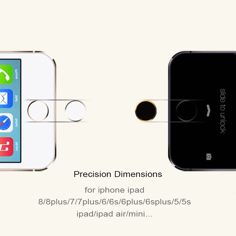 Miếng dán nút home hỗ trợ cảm biến vân tay cho Iphone 6/7/8 plus SE 2020
