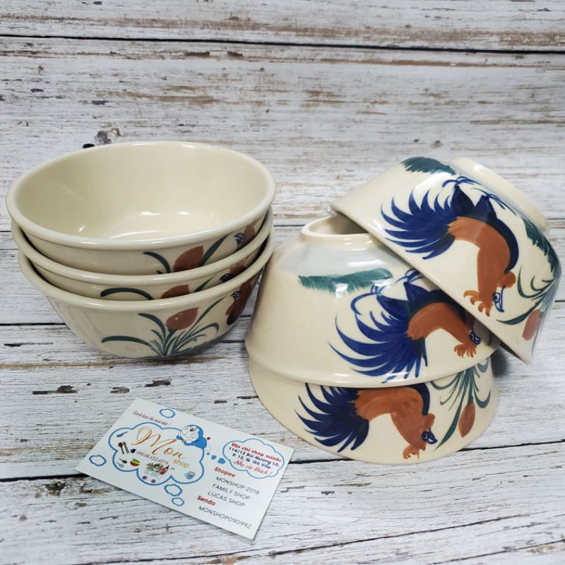 Combo 5 Tô Gà 🐓Nhỏ 13,5cm