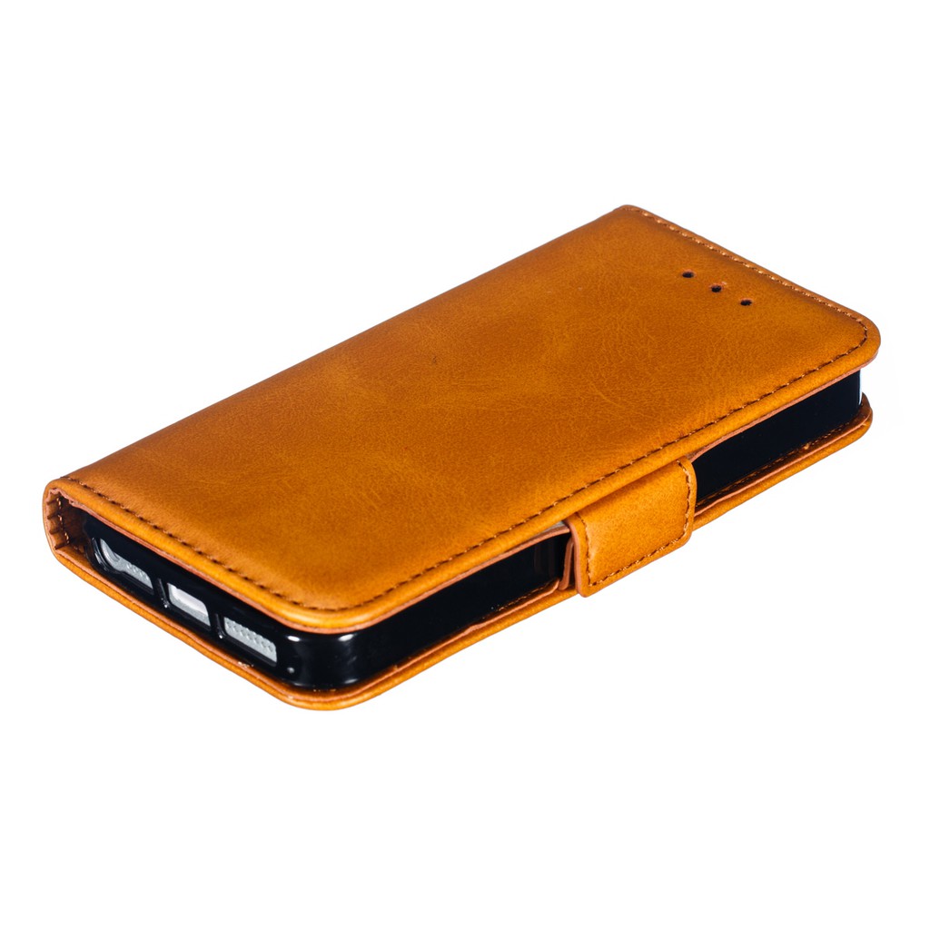 Bao da điện thoại nắp lật màu trơn sang trọng cho iPhone 5/5s/SE | BigBuy360 - bigbuy360.vn