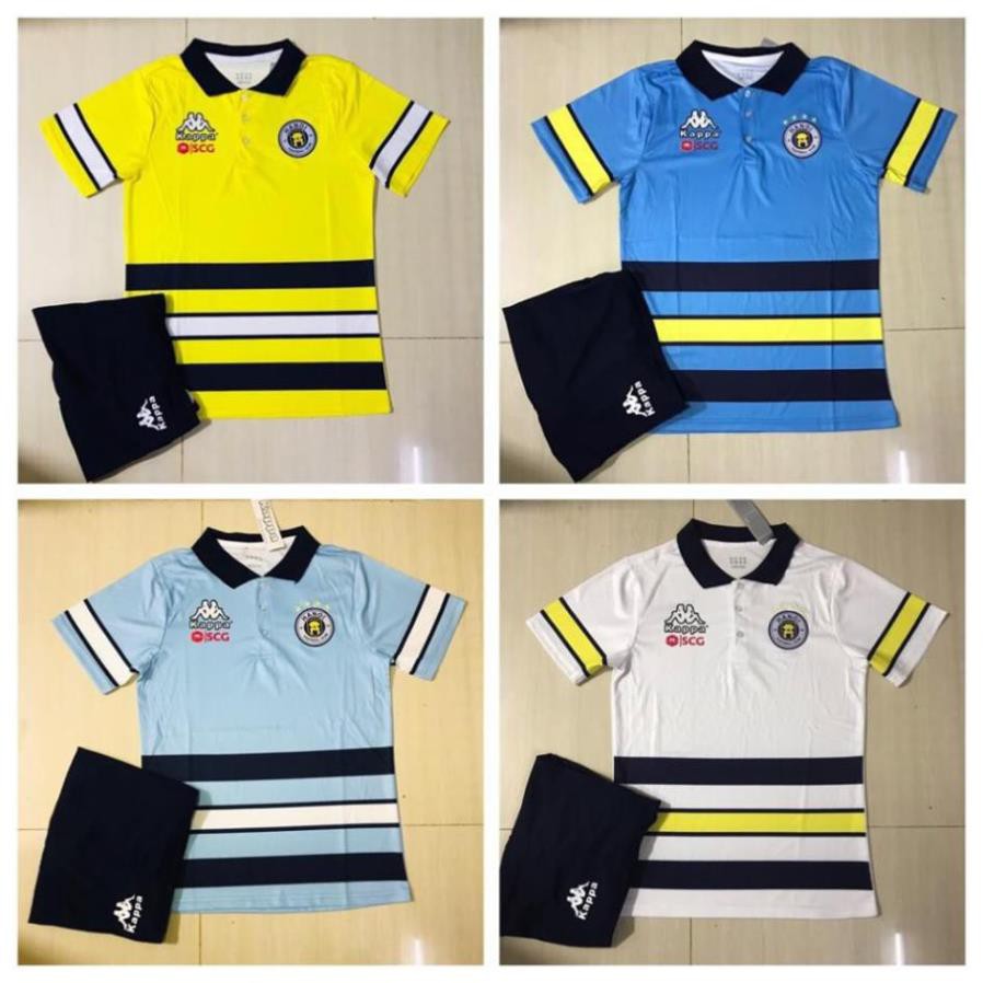 ( Chất lượng ) Bộ áo Polo Hà Nội T&T (4 màu) (Có hỗ trợ in ấn tên, số, FC theo yêu cầu) bán chạy . * new RT '