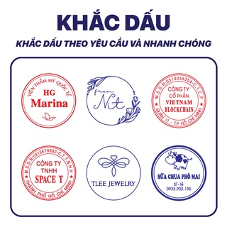 Khắc con dấu tròn / vuông shiny r542 - s542 đường kính 42mm- hàng chính hãng