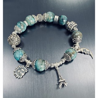Charm Bạc Chụp hạt đá 10li