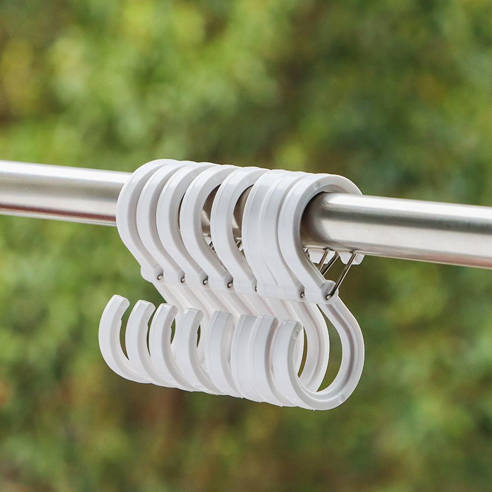 KUNHEV Bộ 8 Móc Khóa Chữ S Đa Năng Chống Gió Tiện Dụng