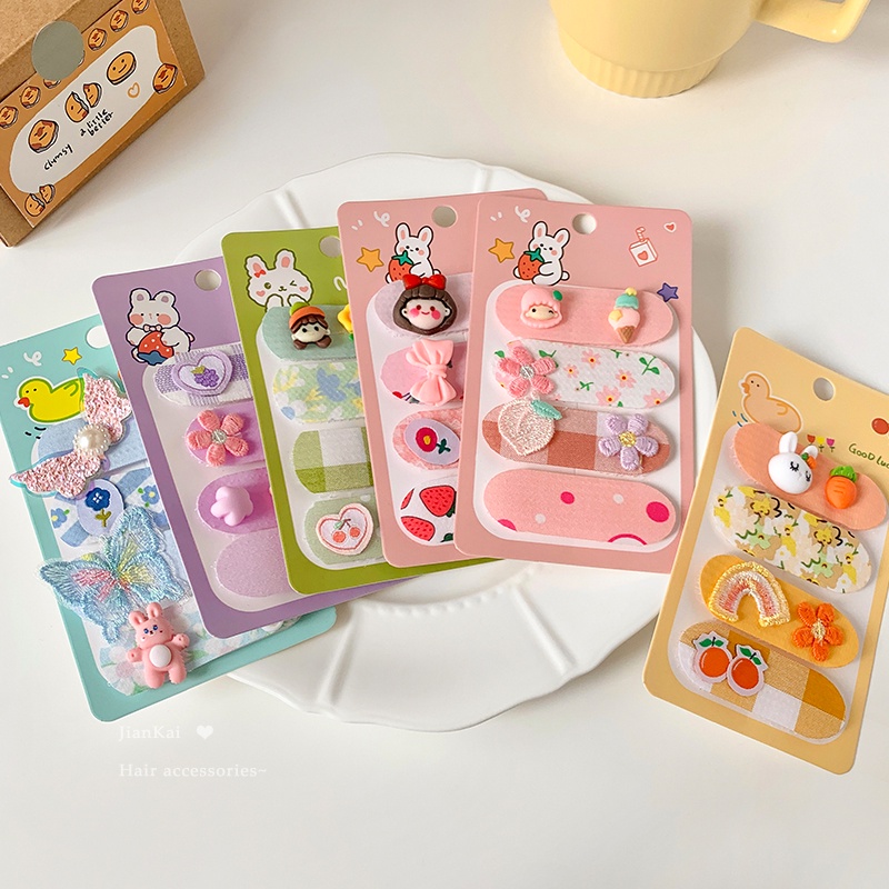 Miếng Dán Tóc Gãy / Cố Định Tóc Mái Dễ Thương Cho Bé Gái