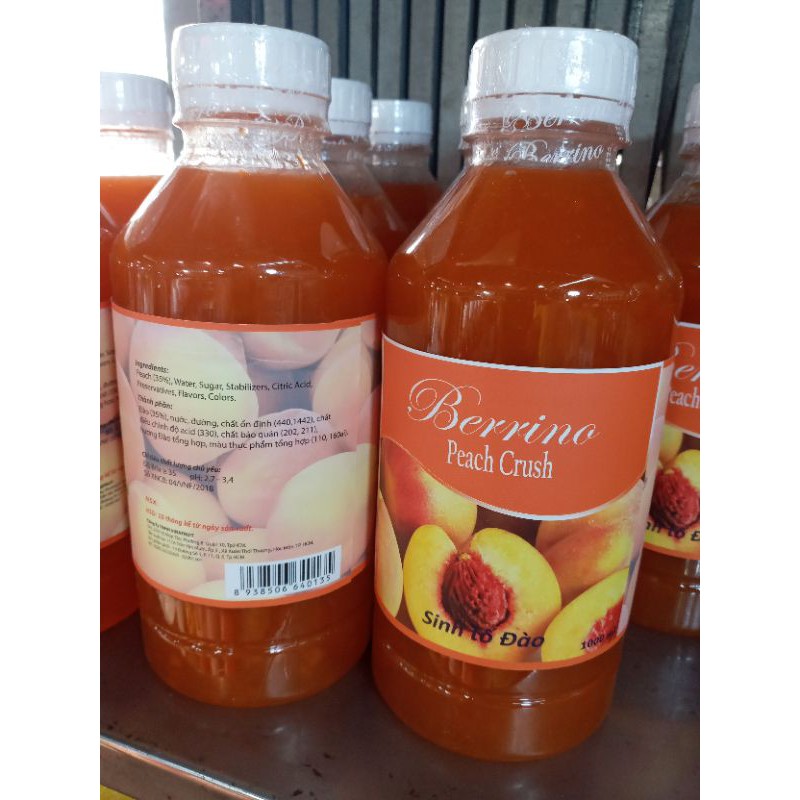 Sinh Tố Đào Berrino Chai 1000ml.