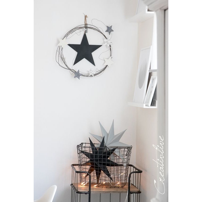 Vòng trang trí, vòng kim loại 10cm HOA GẠO GVT10 làm vòng hoa, dream catcher