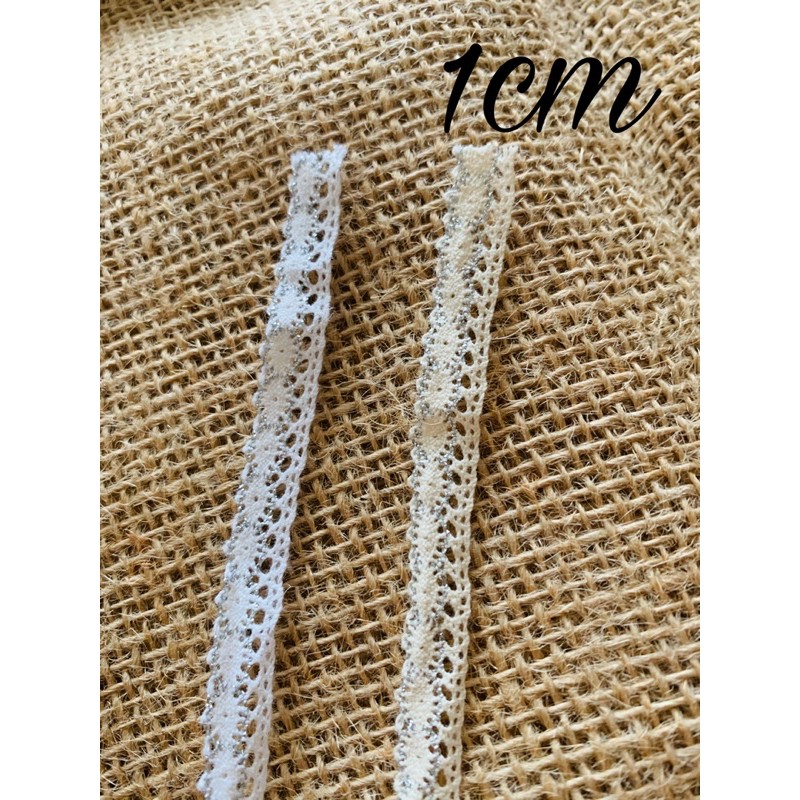 Ren chỉ, ren cotton trang trí, viền, may vá, handmade