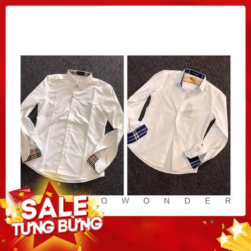 Áo sơmi trắng pha bbr -Hàng nhập khẩu