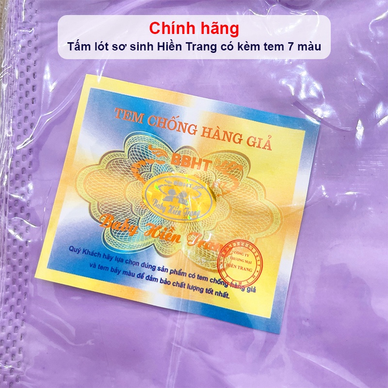 Miếng lót phân su Hiền Trang chính hãng BBShine, Tấm lót sơ sinh cho bé kèm tem 7 màu (bịch 20 miếng) – SS029