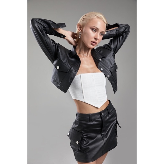 Keisha Skirt / chân váy da