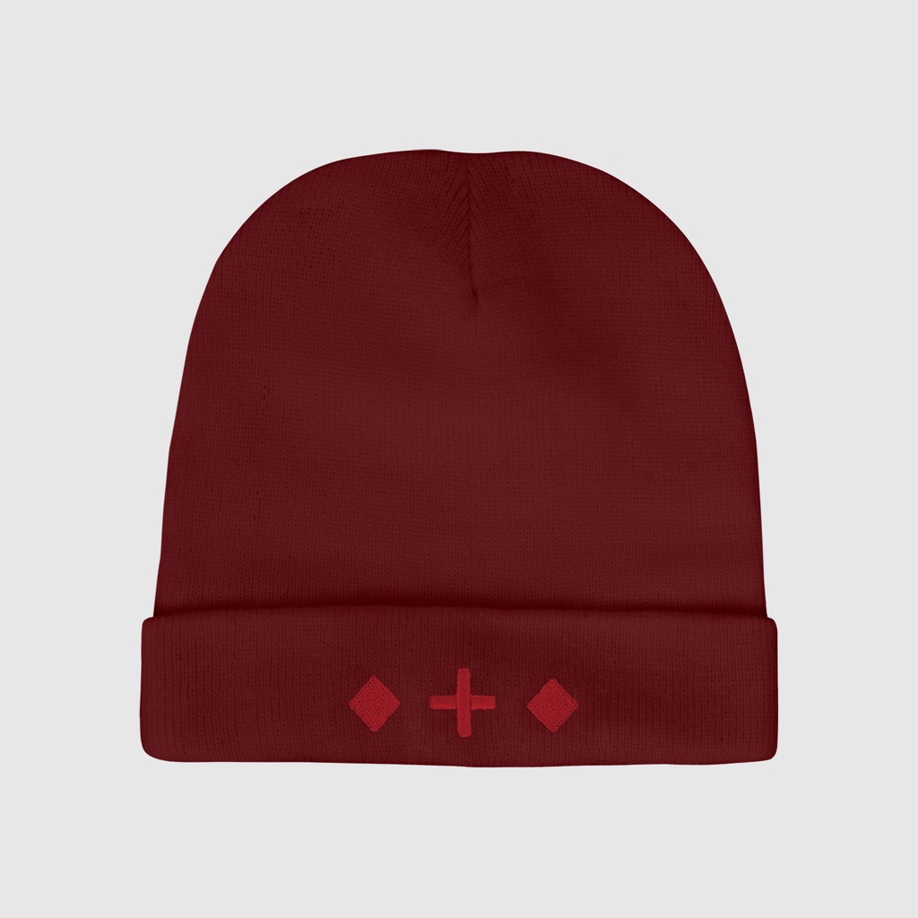 Mũ len Lesavril de Vetements Brilliante Dark Red