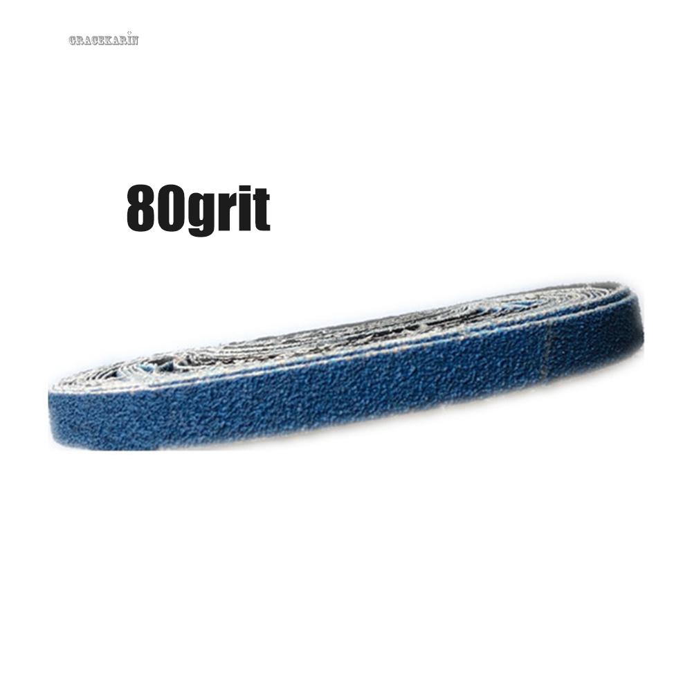 Sanding Belts Blue Sander Polishing Supplies Zirconium corundum File 40/60/80/120 Grit Woodworking Metal Workshop