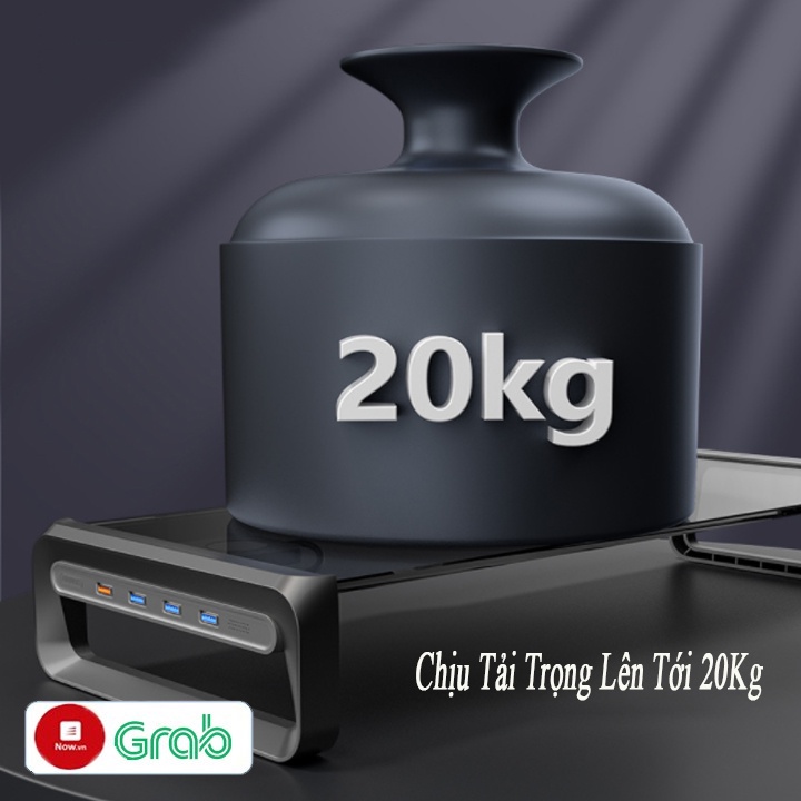 Kệ Máy Tính Decor Bàn Làm Việc, Kệ Để Máy Tính Thông Minh.