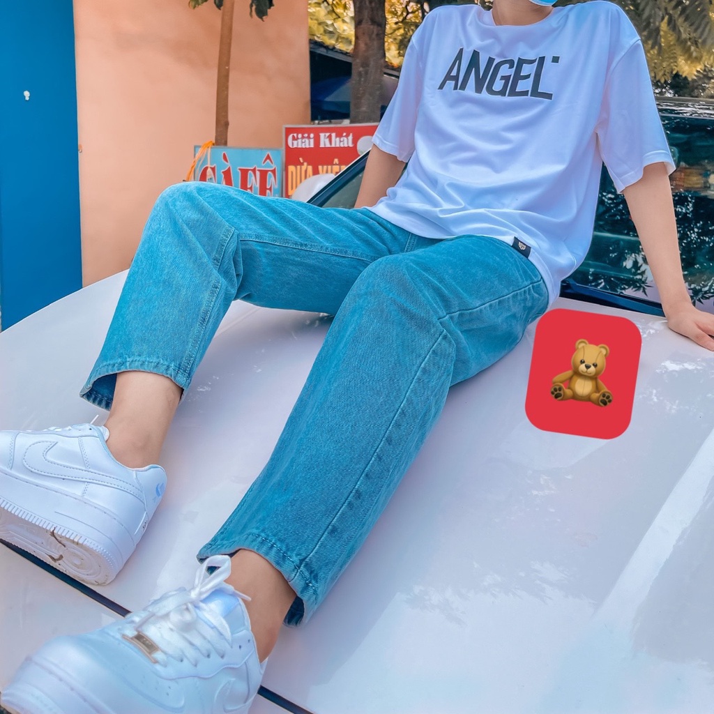 Quần Jean Baggy Trơn Basic Nam Phong Cách Hàn Quốc | BigBuy360 - bigbuy360.vn