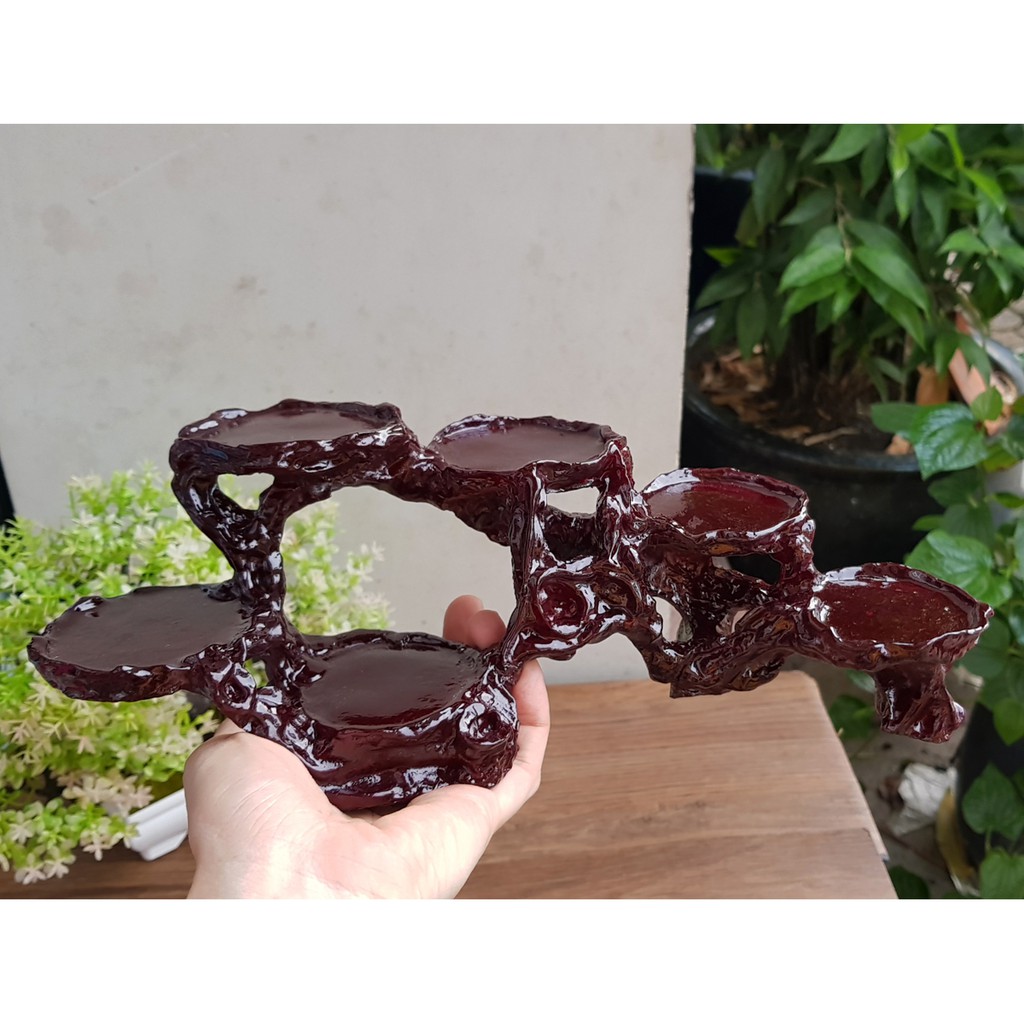Chân đế ngọc Thần Tài - mẫu đế ngang 6 ô
