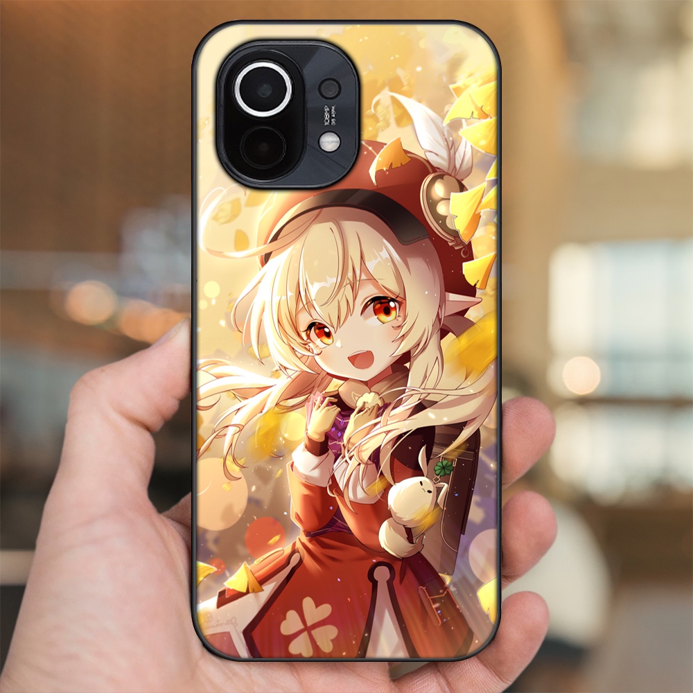 Ốp lưng Xiaomi Mi 11 viền đen in hình Klee Genshin Impact