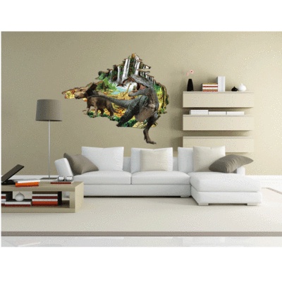 Decan dán tường đẹp, decan dán tường khủng long bạo chúa 3D 9217-XH 9287