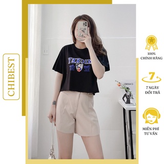 Áo thun nữ áo phông nữ croptop form rộng tici mickey chibest lab218