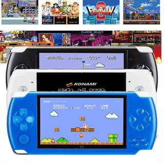 Bộ máy chơi game cầm tay 8Gb 4.3 Inch 1000 trò kèm tai nghe và cáp USB