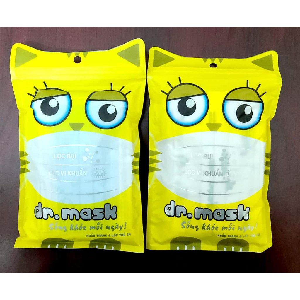 Khẩu Trang Trẻ Em Dr-Mask dòng cao cấp cho bé an toàn nhất thị trường Việt Nam hiện nay Xuất dư XanhHouse
