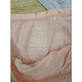 Set 3 quần chip cotton bé gái Canifa