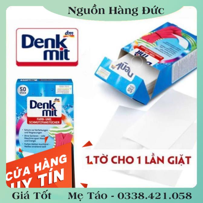 [auth] Giấy hút màu và chống phai màu quần áo DENKMIT 24 tờ- Nội địa Đức Đủ Bill [Hot]