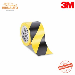 Băng keo dán nền 3M 766 50mm x 33m (vàng phối đen)