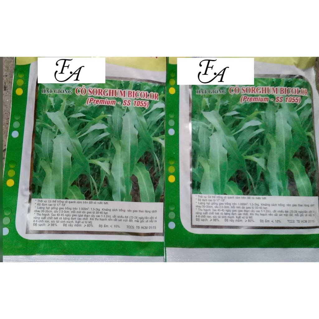 Hạt giống cỏ Sudan lai cỏ Sorghum Bicolor gói 100g giá rẻ