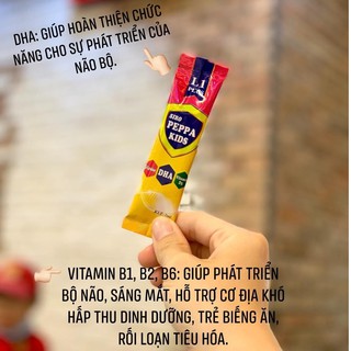 Siro ăn ngon PEPPA KIDS PLUS L1 (10 gói x7ml) - hổ trợ bé ăn ngon, ngủ ngon.