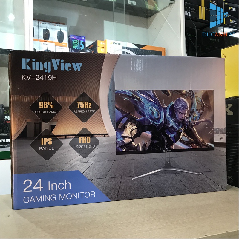 MÀN HÌNH 24INH KINGVIEW IPS 75HZ FULL VIỀN CHUYÊN GAME