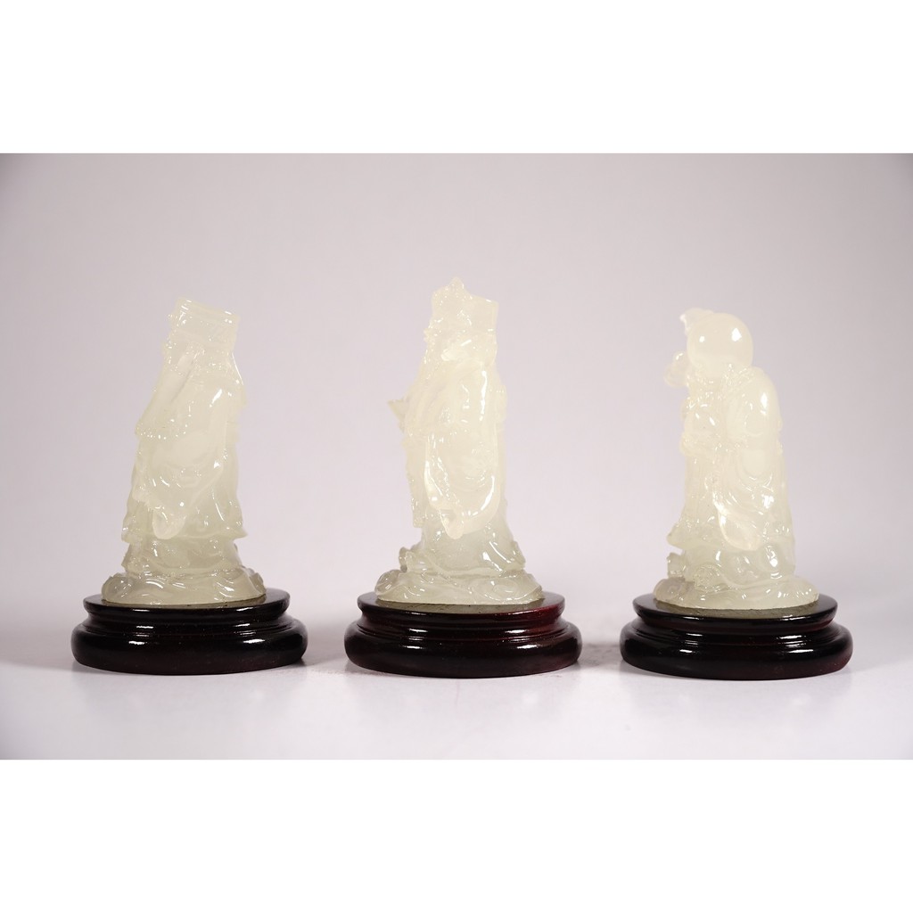 Bộ tượng Tam Đa Phúc Lộc Thọ cầu tài lộc dạ quang - Cao 8cm | BigBuy360 - bigbuy360.vn