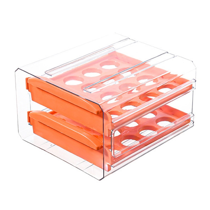 Hộp Đựng Trứng Trong Suốt 2 Tầng Có Thể Xếp Chồng Lên Nhau Tiện Dụng Cho Nhà Bếp