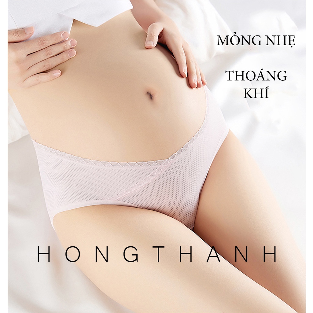 Quần Lót Bầu Và Sau Sinh Cạp Chéo, Chất Thun Lạnh Thông Hơi, Mịn Mát Thoáng Khí, Đáy Quần Kháng Khuẩn, Phom To Bigsize