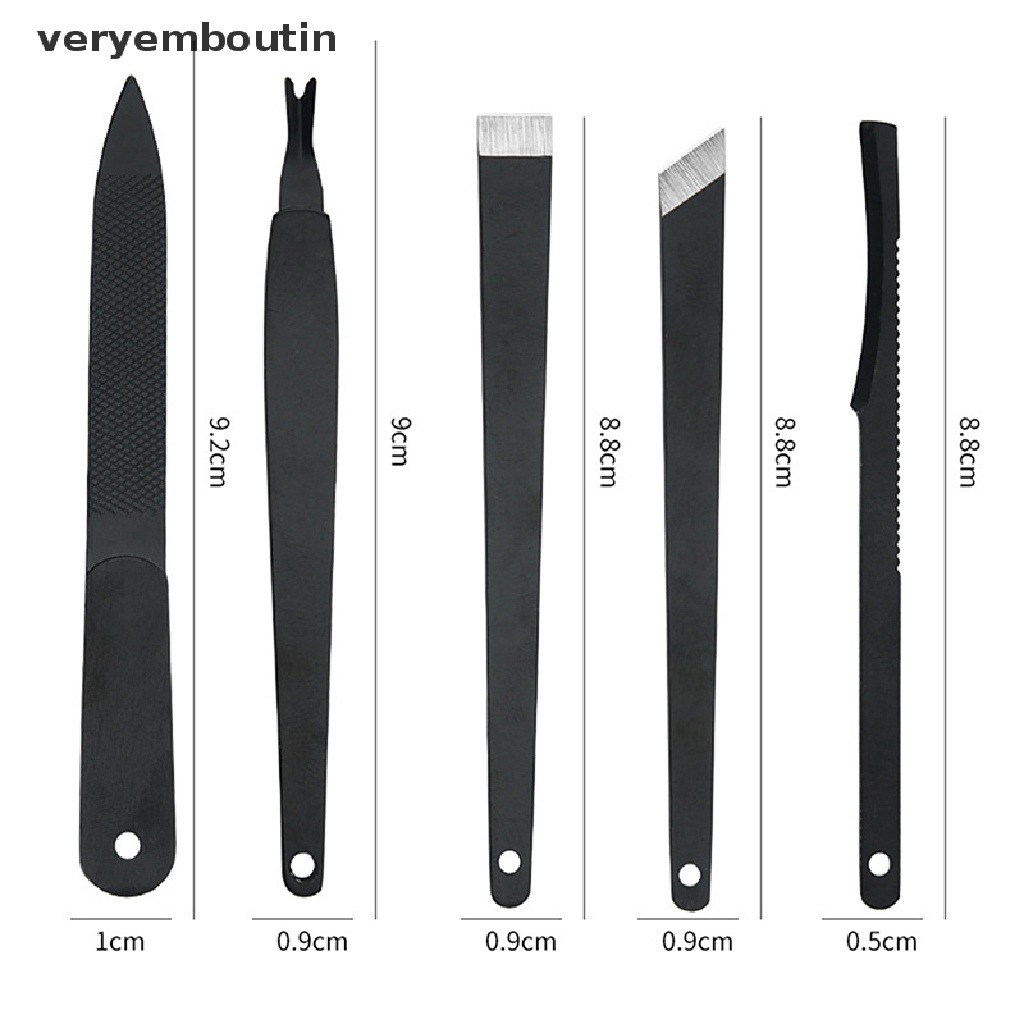 Set 5 Dụng Cụ Tẩy Tế Bào Chết Chăm Sóc Móng Tiện Dụng