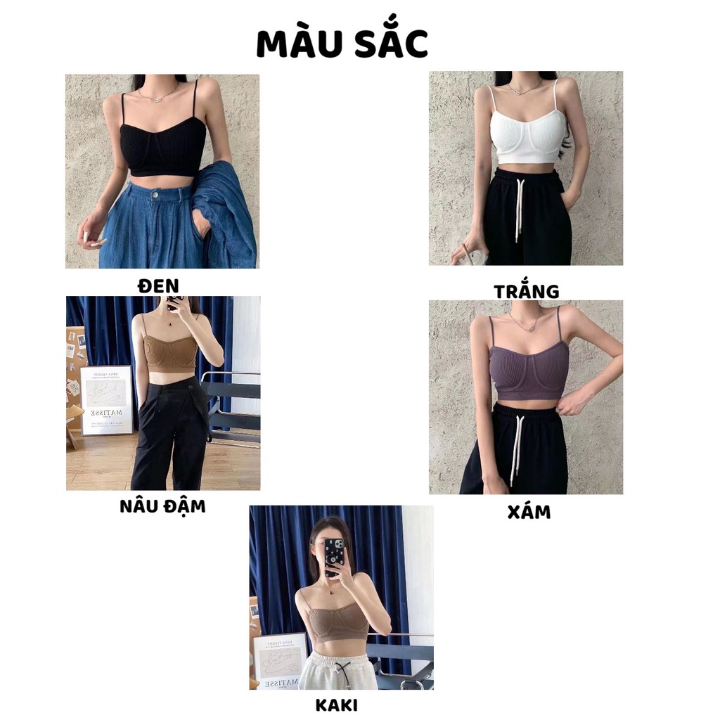 Áo Bra Nữ - Áo Lót Nữ gân tăm thiết kế nâng ngực gợi cảm cao cấp MÃ 1821