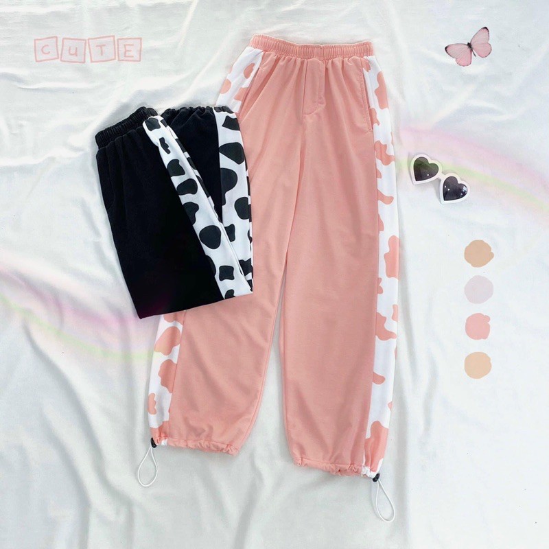 Quần Line Bò Sữa LongPant Dây Rút Ảnh_Clip Thật