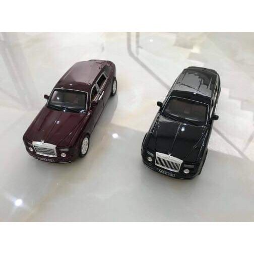 [FREESHIP] Ô TÔ MÔ HÌNH SẮT TRƯNG BÀY ROLLS ROYCE PHANTOM 1:24 XLG(Đen) [SHOP YÊU THÍCH]