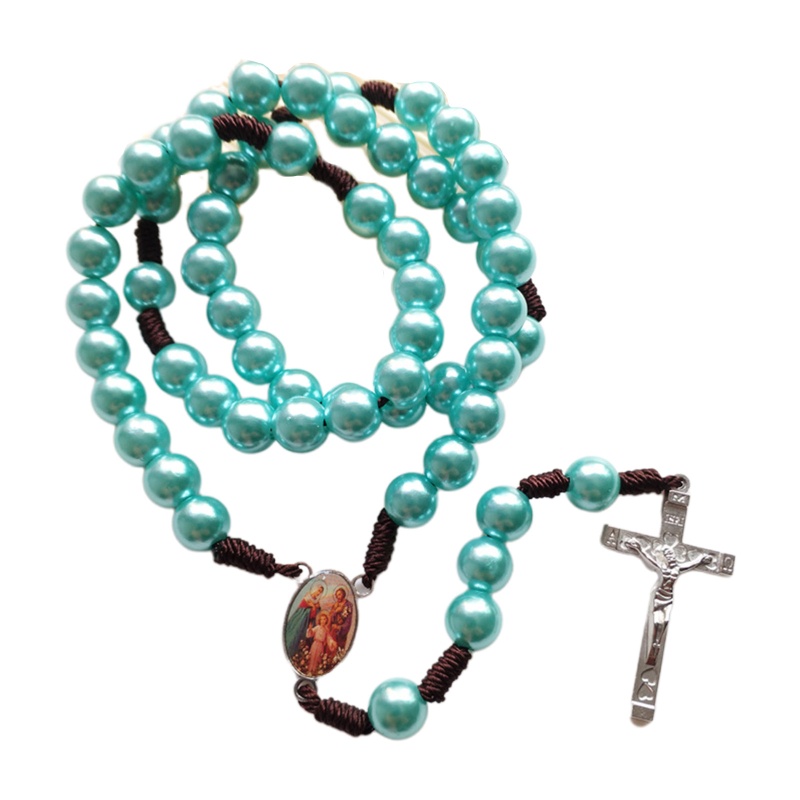 Vòng cổ Chuỗi Hạt Đá Rosary 6 C Nhiều Màu Sắc Cầu Nguyện Dành Cho Nam Và Nữ