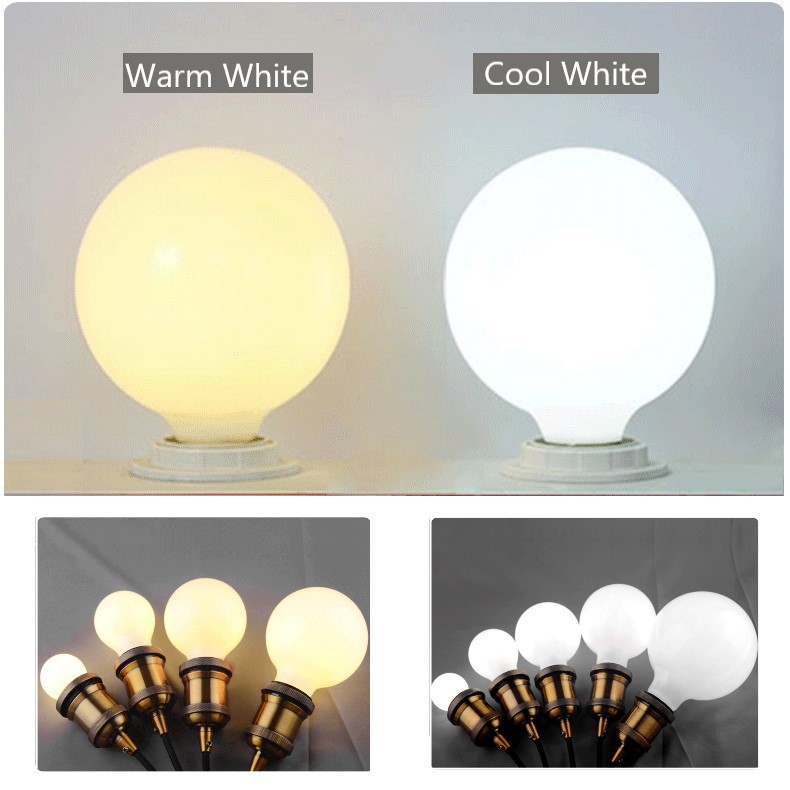 Triple Awaken Bóng đèn LED Globe, 3000K Trắng ấm / 6000K Trắng lạnh, Đế E27, Cổ điển Edison G45 / G80 / G95 / G125 / G150 Bóng đèn LED thủy tinh màu sữa lớn