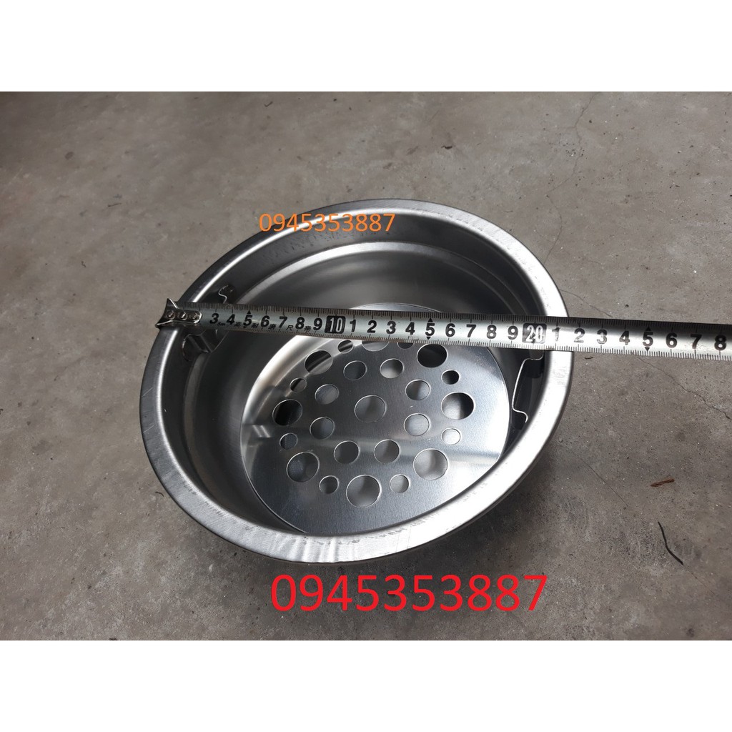 Bầu đựng than inox  bếp nướng dùng cho bếp nướng 3 chân giá rẻ