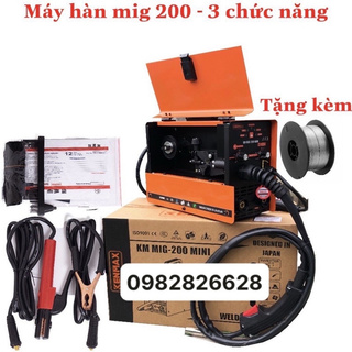 Máy hàn mig | máy hàn mig 3 chức năng kenmax mig 200mini | máy hàn mig có khí| hàn mig không khí và hàn que